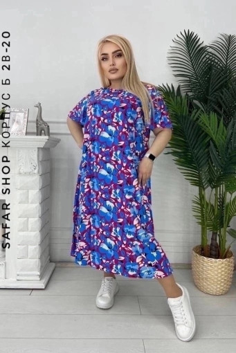 Яркое летнее платье из ткани штапель САДОВОД официальный интернет-каталог
